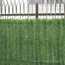 Cerca verde artificial artificial del jardín decorativo plástico para la venta